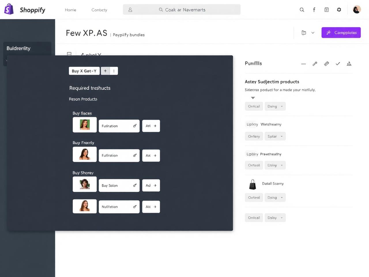 Required product selector for Buy X Get Y bundle