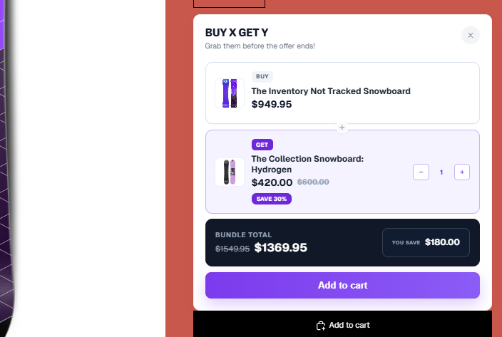 Buy X Get Y Free campaign preview showing iPhone with free charger offer